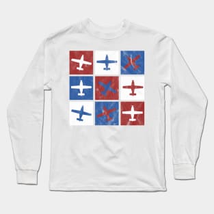 Plane pop art Long Sleeve T-Shirt